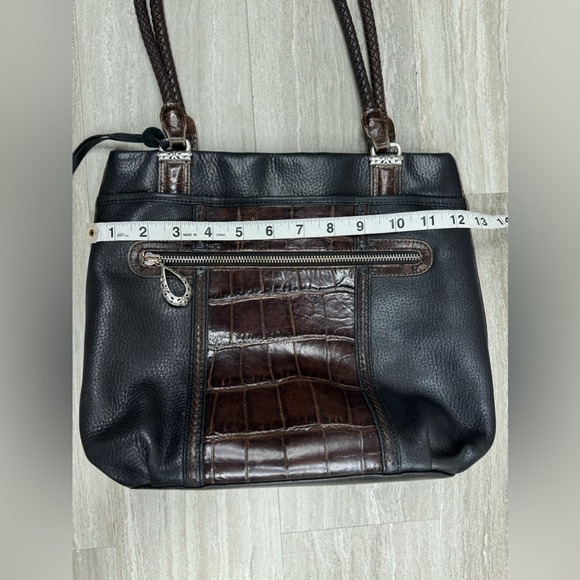 Brighton Mock Croc Braided Strap Shoulder Bag - Picture 5 of 11